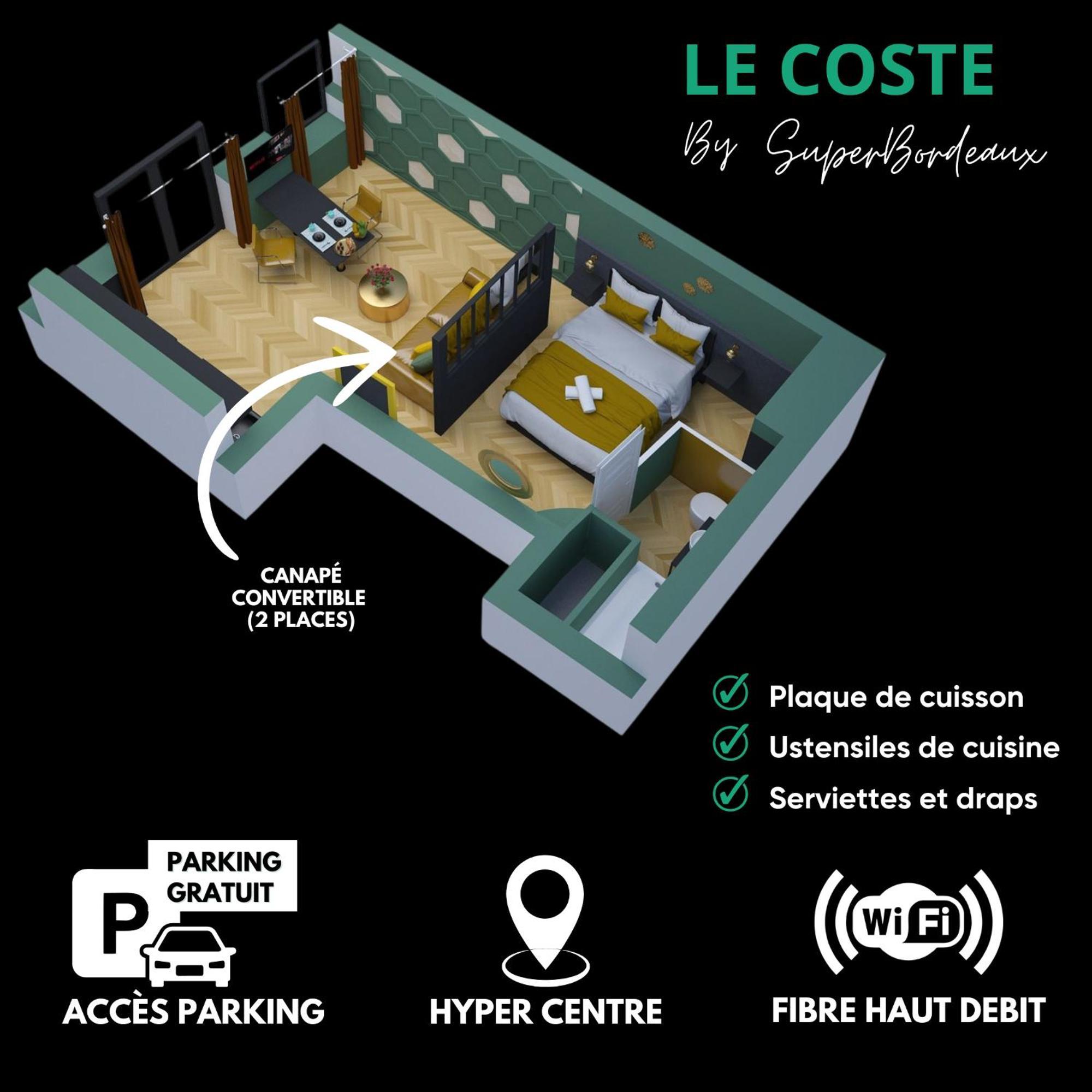 Free Parking - Self Checkin - Wifi - Netflix - City Center - Le Coste By Superบอร์โด ภายนอก รูปภาพ